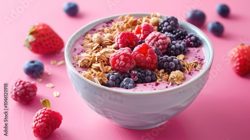 Berry Smoothie Bowl with Granola