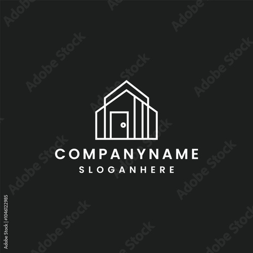 vector of house building logo design