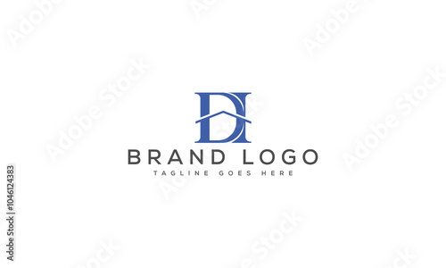 letter DH logo design vector template design for brand.