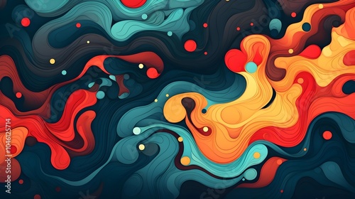 Portray vector abstract patterns with a cosmic theme, featuring celestial elements and celestial bodies 