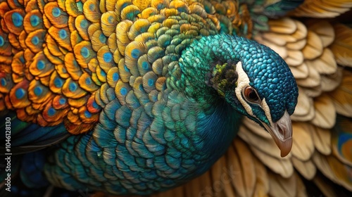 Vibrant Peacock Feathers in Stunning Detail