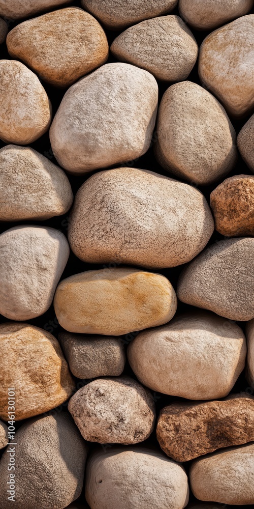 Pebble Wall Texture in Warm Tones, Perfect for Architecture, Landscape Design, and Construction Projects Pebble Wall Texture in Warm Tones, Perfect for Architecture, Landscape Design, and Construction Projects
