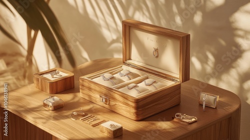 Elegant Jewelry Box Display with Accessories