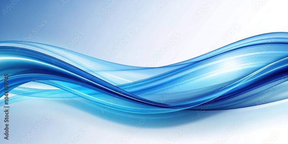 Abstract blue wave pattern with soft gradients and flowing lines, creating a sense of movement and fluidity Abstract blue wave pattern with soft gradients and flowing lines, creating a sense of movement and fluidity