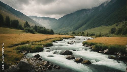 mountain river in the mountains