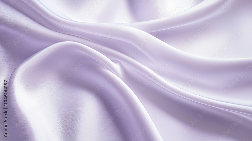 Fototapeta premium Soft Draped Silky Fabric in Light Tone