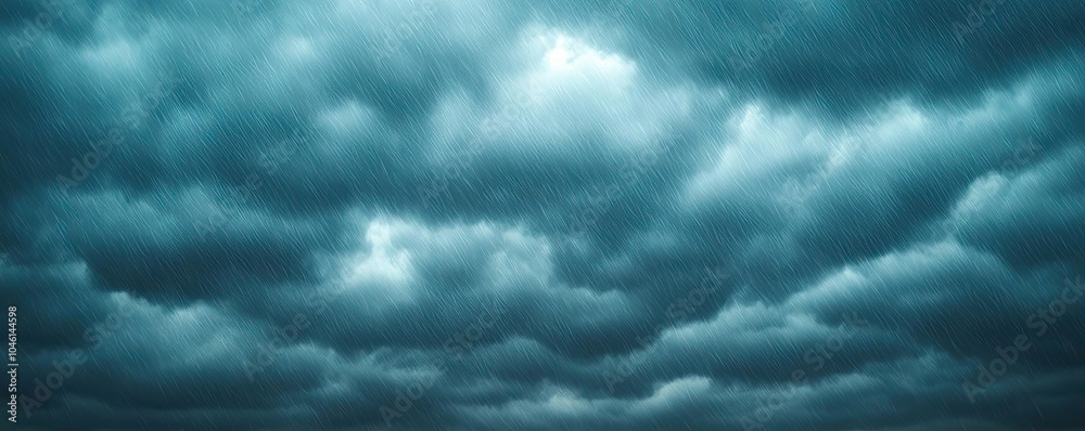 Obraz premium Dark stormy clouds filling the sky, creating an ominous and dramatic atmosphere.