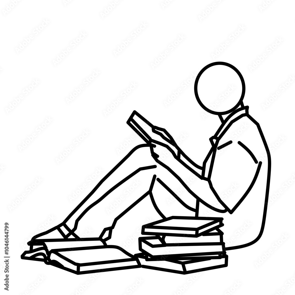 Leaning Back with a Book