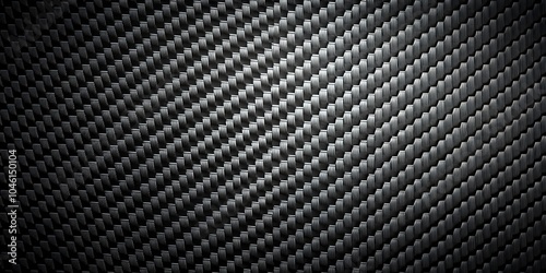 A Close-Up View of a Geometric Pattern on a Black Surface with a Slight Metallic Sheen