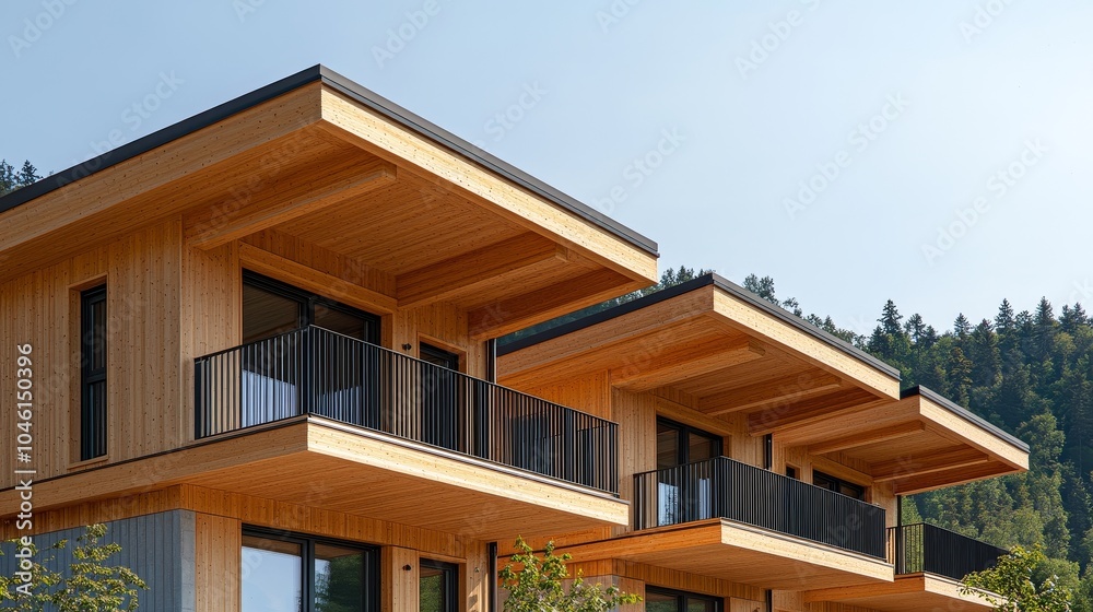 The homepage of a construction technology company showcases modern architecture using nail laminated wood technology The homepage of a construction technology company showcases modern architecture using nail laminated wood technology