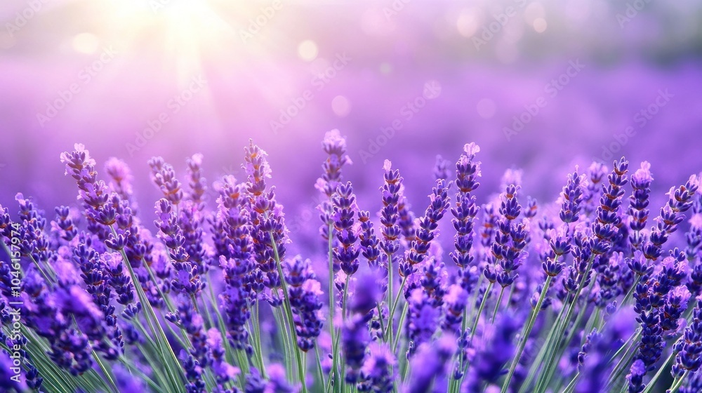 Lavender Field in the Sunlight Lavender Field in the Sunlight