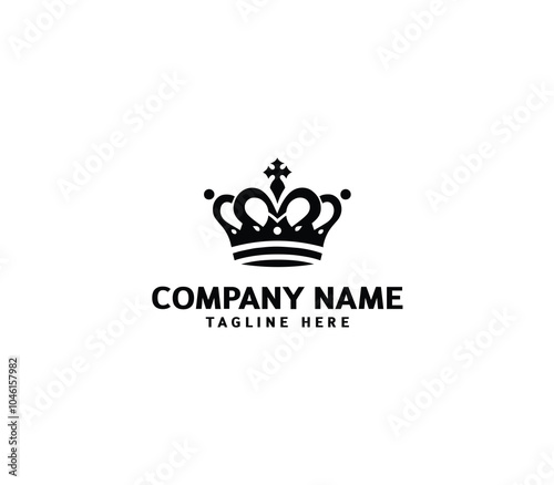 Vector abstract crown logo design. kings crown vector logo. Modern element sign. Royal luxury symbol