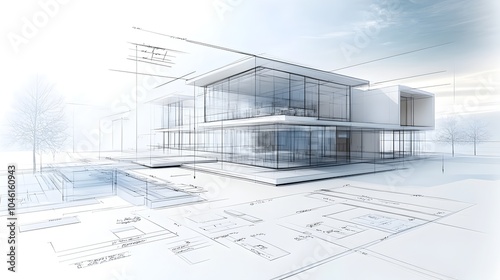Wallpaper Mural A sleek and sophisticated modern building featuring a minimalist glass and steel exterior design in an urban cityscape  The structure showcases innovative architectural elements geometric shapes Torontodigital.ca