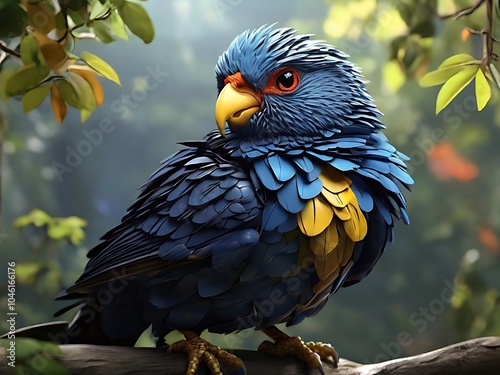 blue and yellow macaw