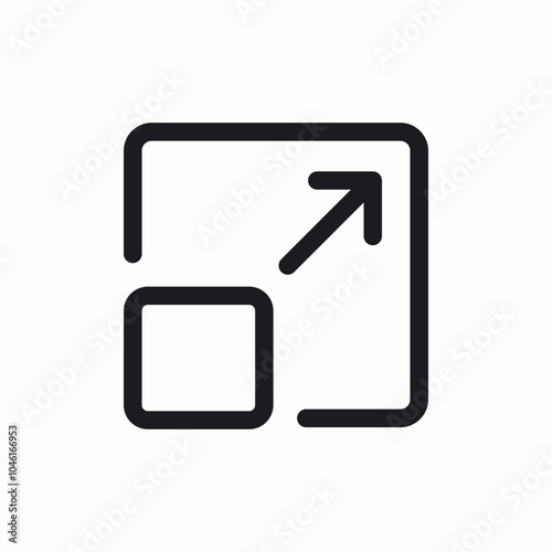 open in new tab icon sign vector