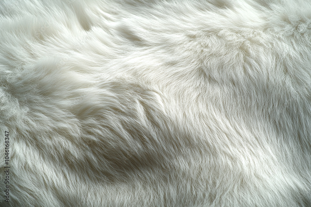 Close-up of a polar bear's white fur, with subtle shading and depth. Close-up of a polar bear's white fur, with subtle shading and depth.