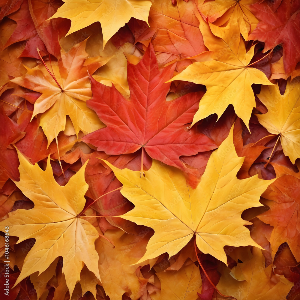 Fototapeta premium seamless autumn leaves background