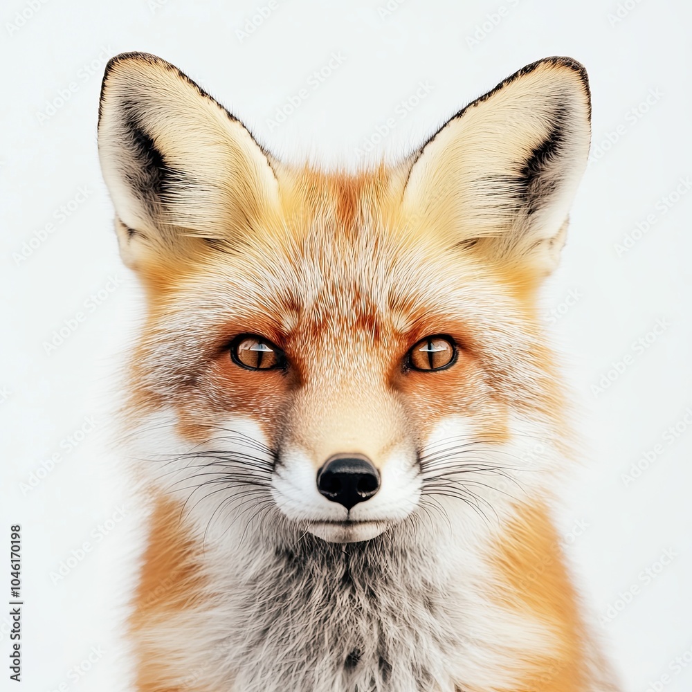 Fototapeta premium fox isolated on white background