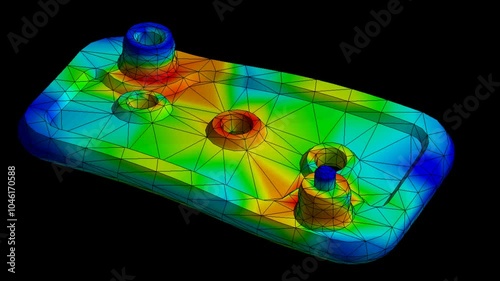 Mechanic simulation engineering - Stress and breakpoint analysis of Mechanical part under force and moment conditions