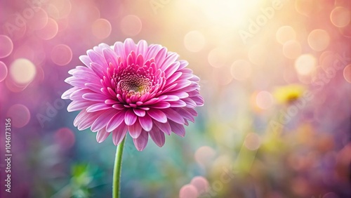 A Delicate Pink Flower with a Soft Bokeh Background, Capturing the Essence of Springtime Beauty