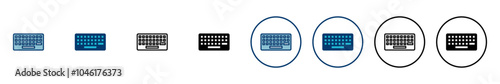 Keyboard icon vector isolated on white background. keyboard vector symbol