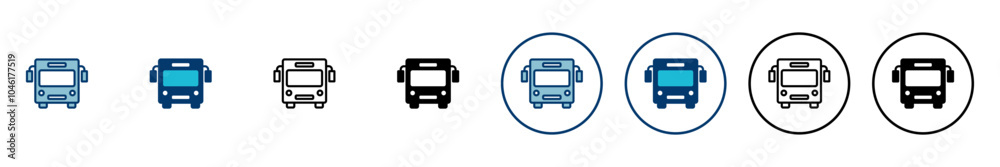 Bus Icon vector isolated on white background. Black bus vector icon Bus Icon vector isolated on white background. Black bus vector icon