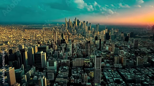 Heatmap of a city during a heatwave, with intense reds and oranges marking the hottest areas and cooler blues in shaded or green spaces. . Video