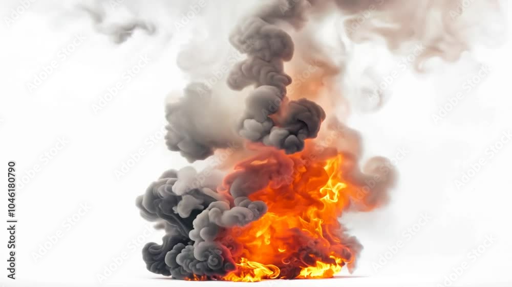 fire smoke explosion white background mixed isolated splash liquid cloud chemical chemistry wave flow ink colours magic purple texture abstract graphic black design watercolor flowing science decorat