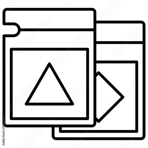 Sachet icon element for design