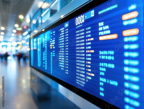 Wallpaper Mural A foreign currency exchange office with a large screen showing live rates and fast money transfer services Torontodigital.ca