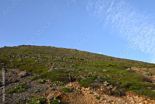 Climbing mountain ridge, Nasu, Tochigi, Japan