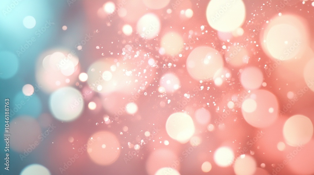Abstract Bokeh Background with Pink and Blue Colors Abstract Bokeh Background with Pink and Blue Colors
