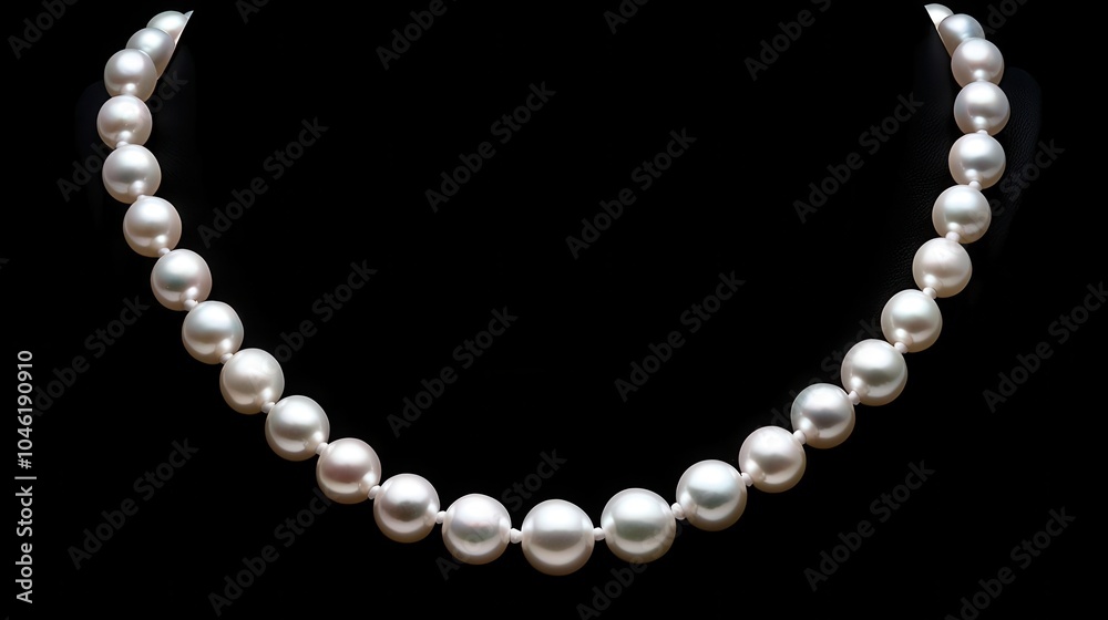 A classic pearl necklace with a modern twist, featuring alternating pearl sizes for a fresh take on timeless fashion A classic pearl necklace with a modern twist, featuring alternating pearl sizes for a fresh take on timeless fashion