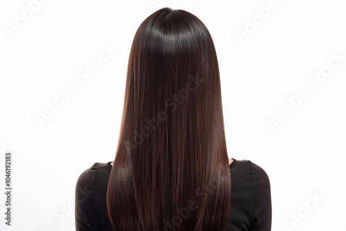 brunette long hair style