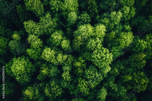 A lush forest covering a vast area of Earth, representing the lungs of the planet and the importance of conservation 