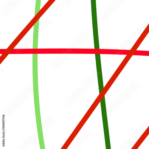 Red green lines abstract backdrop