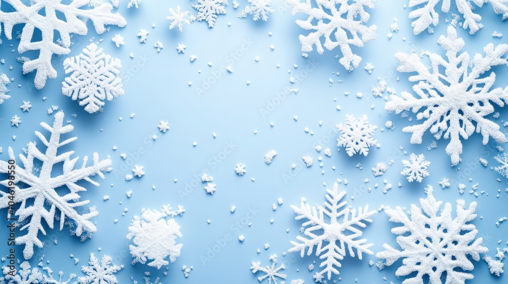 seamless background with snowflakes