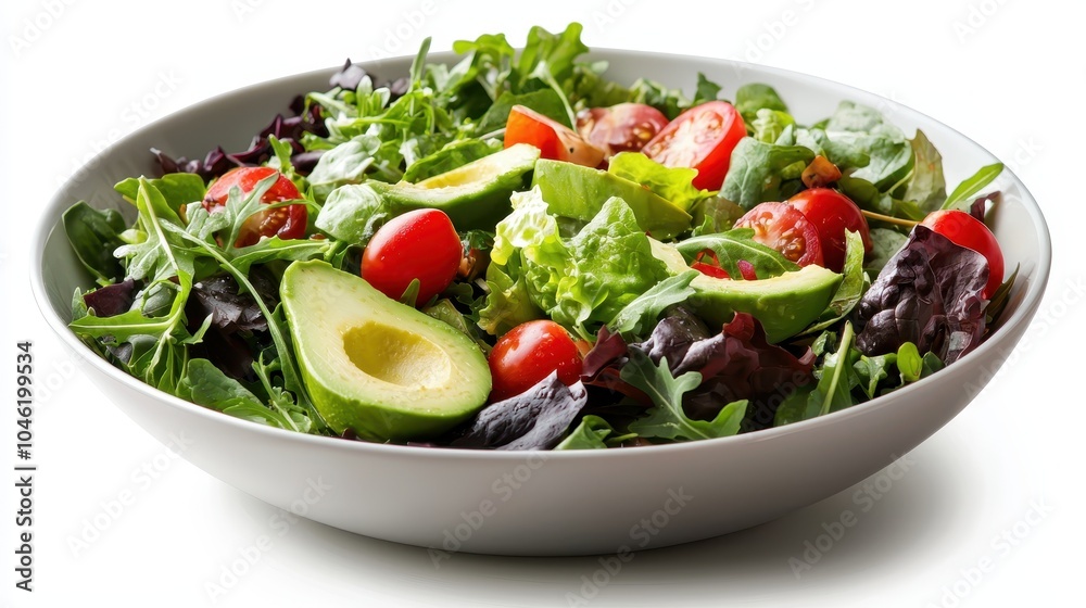 Fresh Salad with Mixed Greens and Avocado Fresh Salad with Mixed Greens and Avocado