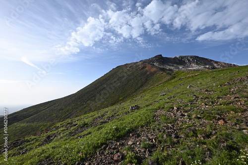 Climbing mountain ridge, Nasu, Tochigi, Japan