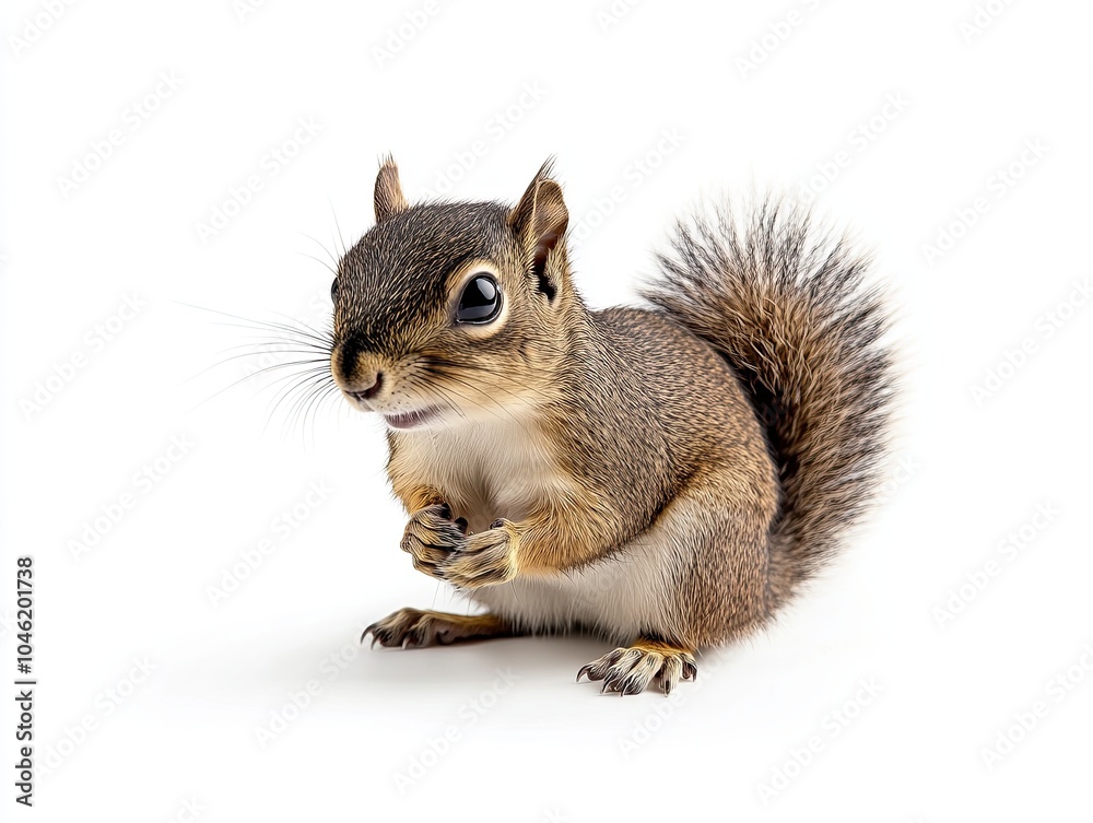 Fototapeta premium squirrel isolated on white background