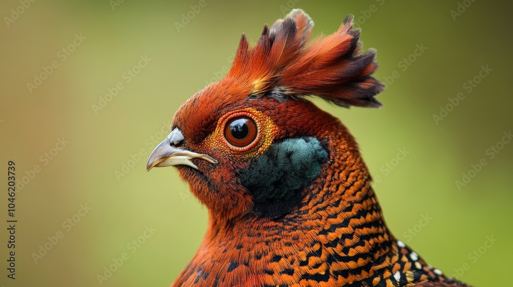 Close-up of a colorful bird with distinctive features and vibrant plumage. Close-up of a colorful bird with distinctive features and vibrant plumage.