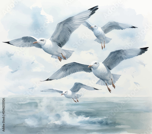 seagull in the sky
