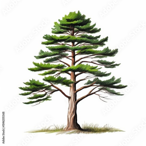 the AI Image Generator, A pine tree