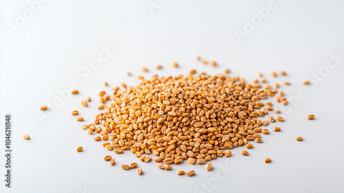 Golden Wheat Grains: A clos...