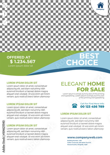 Modern House for Sale Flyer, Property , Real Estate Brochure, Home Sale, Property Flyer Design, Real Estate Brochure, Home Brochure, Property Listing design, House Listing Brochure, Real Estate
