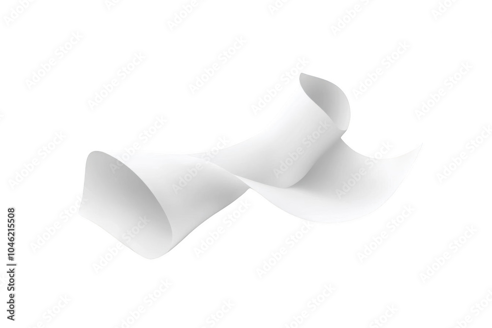 Abstract Swirling White Paper on Black Background Abstract Swirling White Paper on Black Background