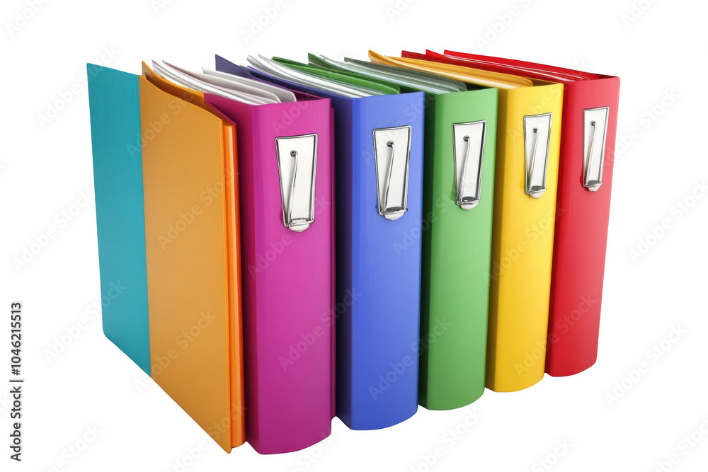 Colorful Binders with Metal Clasps Colorful Binders with Metal Clasps