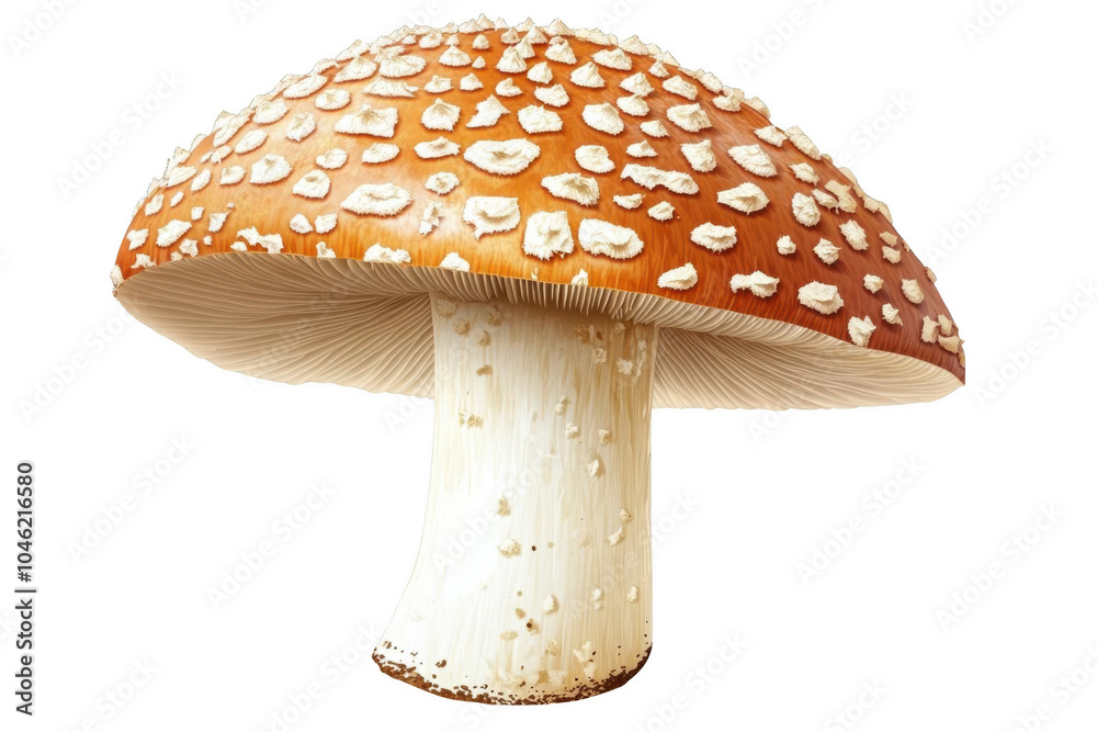 Orange Mushroom with White Spots Orange Mushroom with White Spots