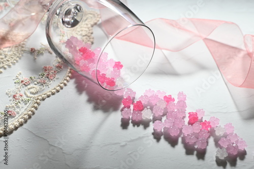 ピンク色の金平糖