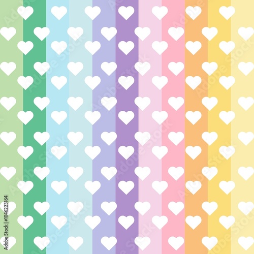Cute Kawaii Pastel Background Pattern with Soft Colors – Adorable Design